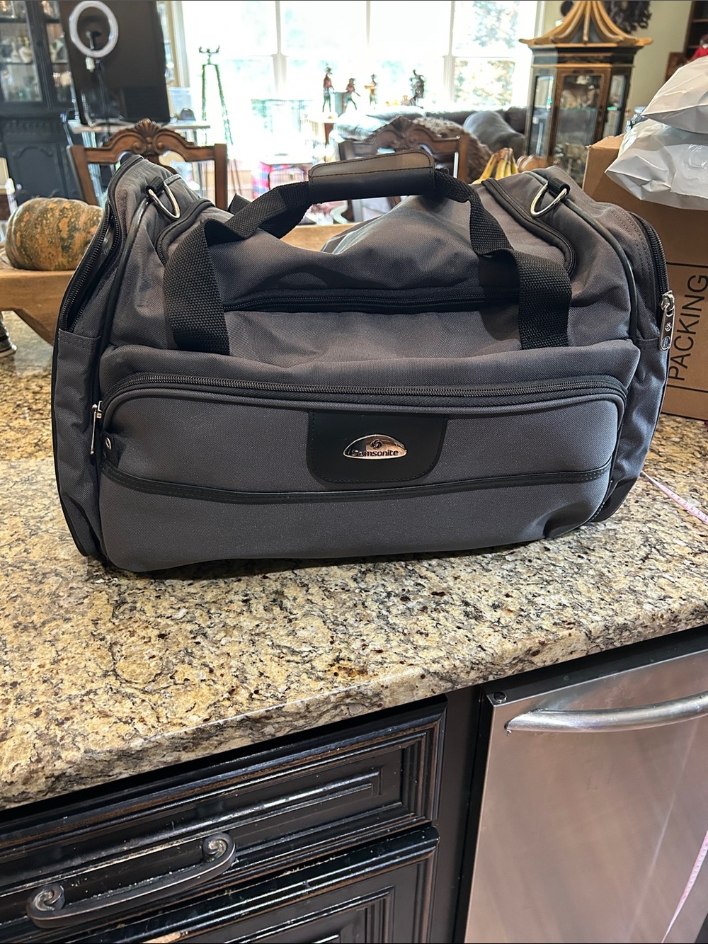 Samsonite Biscayne Bay II Medium Dark Gray Men's Duffel with Front Pocket